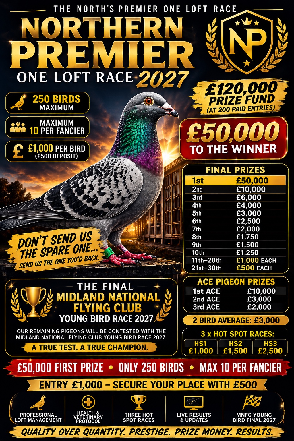Northern Premier 2027 full prize announcement